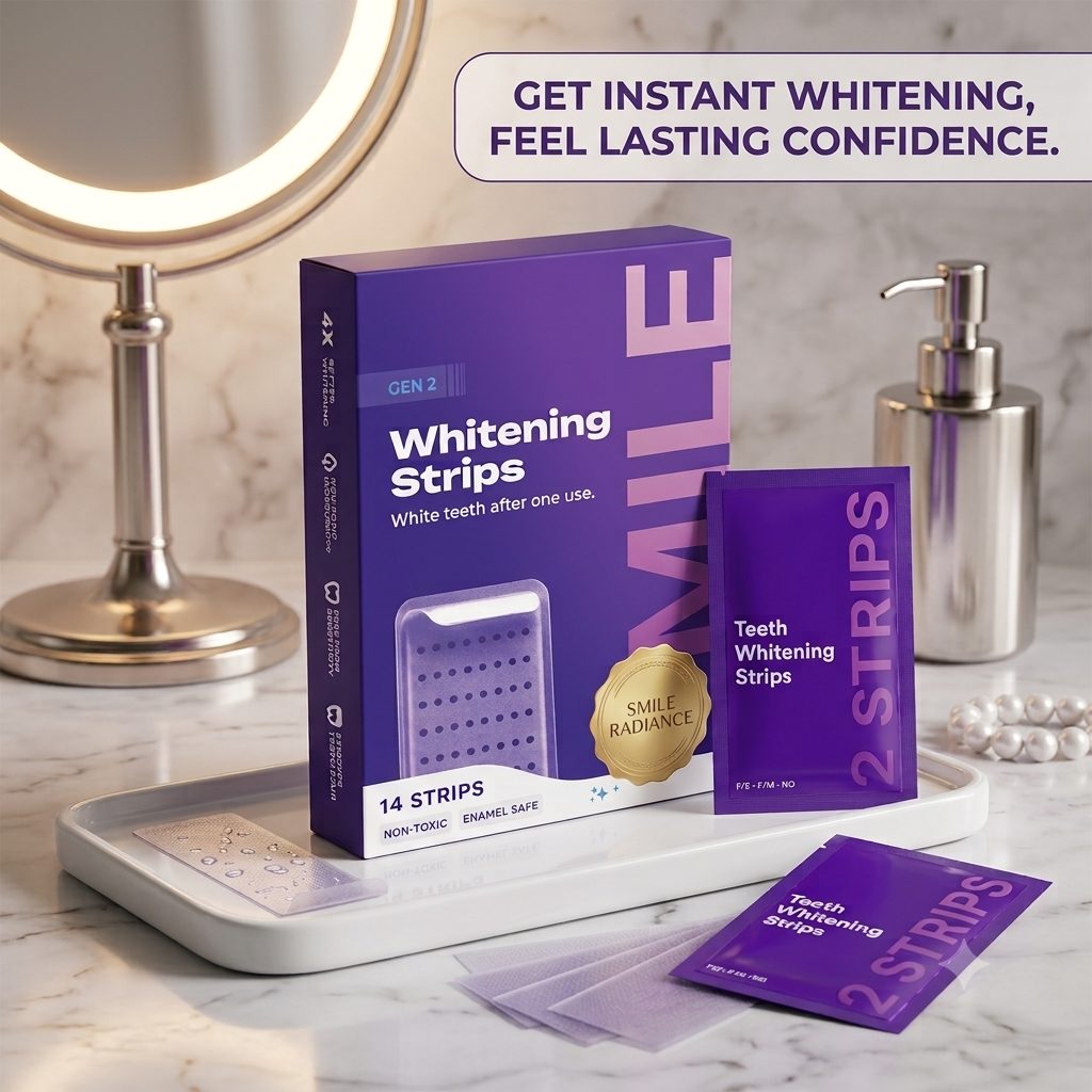 Purple Teeth Whitening Strips — Gen 2
